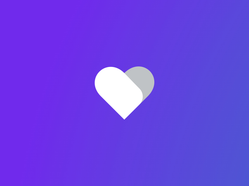 heart purple icon