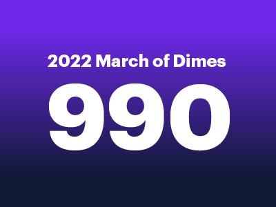 2022 march of dimes 990 